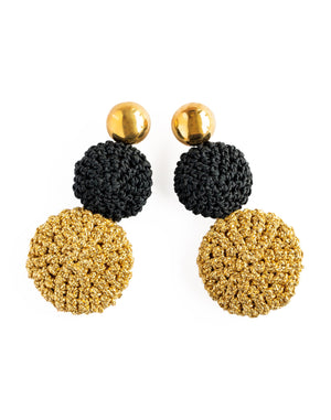 MELISSA - BLACK - EARRINGS