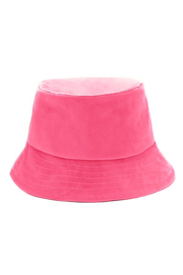 TAMMY - PINK - VELVET - BUCKET HAT