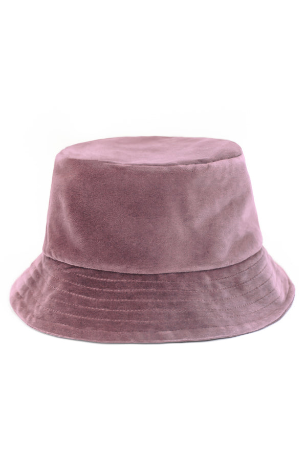 TAMMY - MAUVE - VELVET - BUCKET HAT