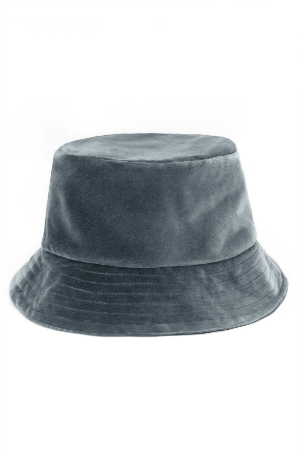 TAMMY - GREY - VELVET - BUCKET HAT