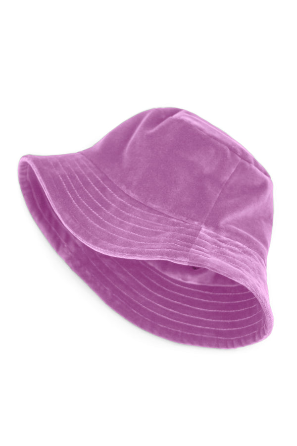 TAMMY - PURPLE - VELVET - BUCKET HAT