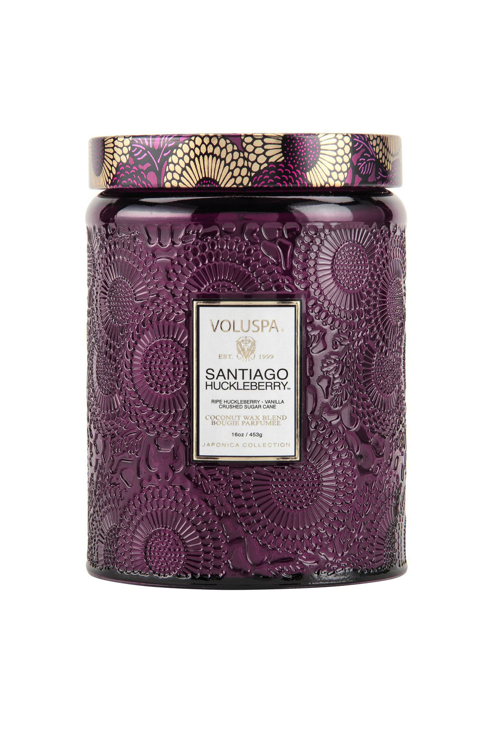 SANTIAGO HUCKLEBERRY - LARGE JAR CANDLE