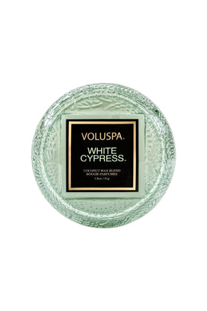 WHITE CYPRESS - MACARON CANDLE